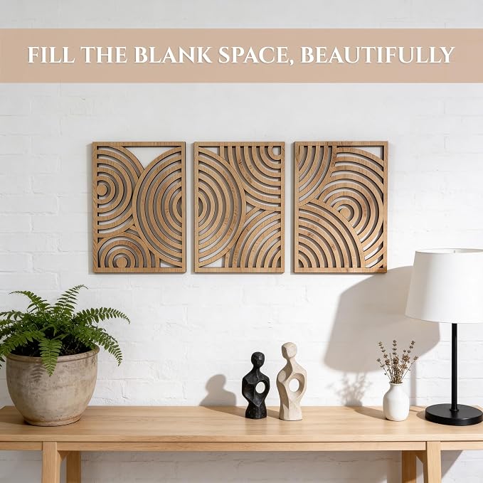 qmmp Modern Wooden Wall Sculptures - Image 3