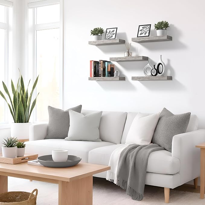 Sorbus Floating Shelves for Wall – 16 Inch Floating Shelf for Kitchen, Living - Image 7