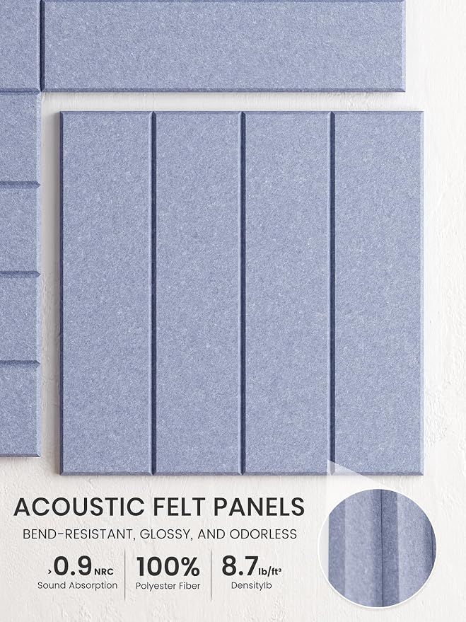 Bumusty Large Cork Board Alternative-36 x 24" Felt Bulletin Board Tiles - Image 3