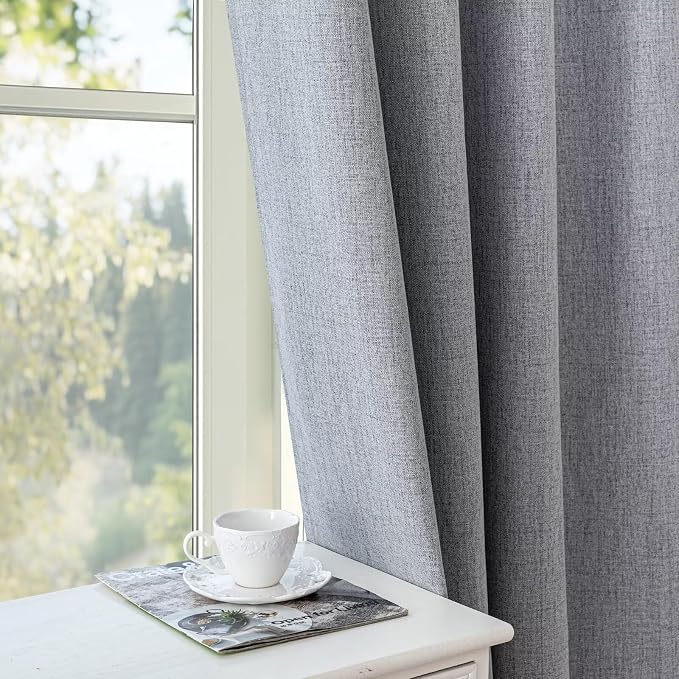 IGEMAEVE 100% Blackout Curtains 108 Inches Long - Image 6