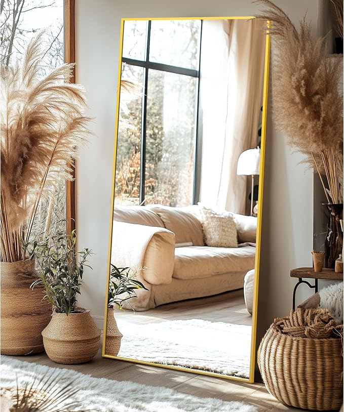 Delma Full Length Standing Mirror, Large Floor Mirror - Image 2