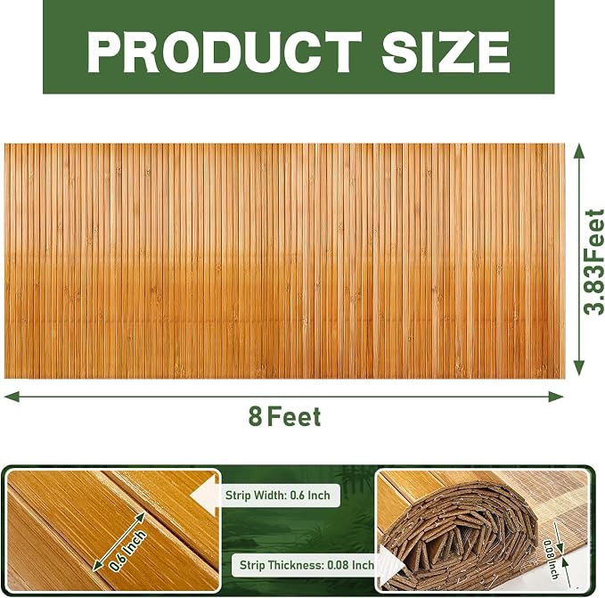 Wibeelee Natural Bamboo Wall Panel - Image 2