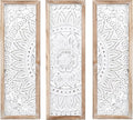 SwallowLiving 3D Layered Mandala Wood Wall Art Set of 3 – 23.6" Large Sacred by SwallowLiving