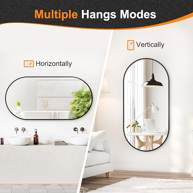 Delma Bathroom Wall Full Length Mirror - Image 6