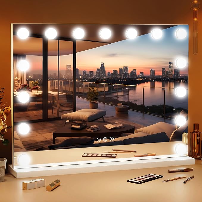 ROLOVE 23"x18" Hollywood Vanity Mirror by ROLOVE