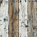 FLFK Wood Wallpaper Peel and Stick Gray-White and Brown Shiplap Wall Paper by FLFK