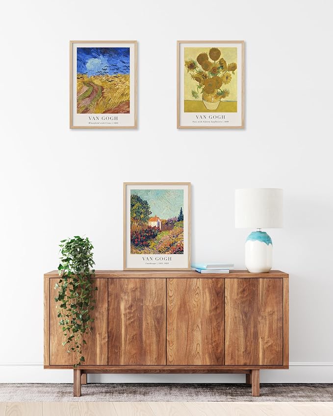 HesenDot Unframed Vincent Van Gogh Wall Art Prints Set of 3, 12x16in Classic - Image 5
