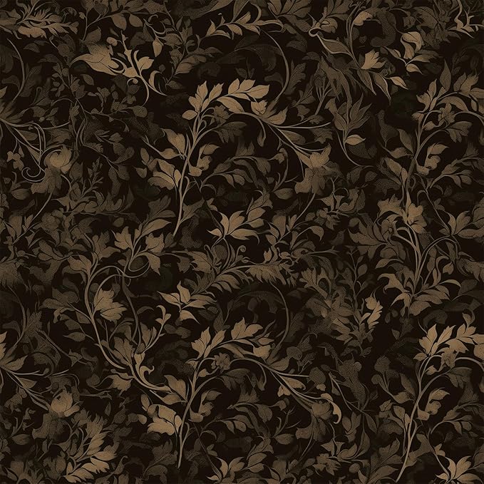 FLFK Peel and Stick Wallpaper Black Gothic Wall Paper by FLFK