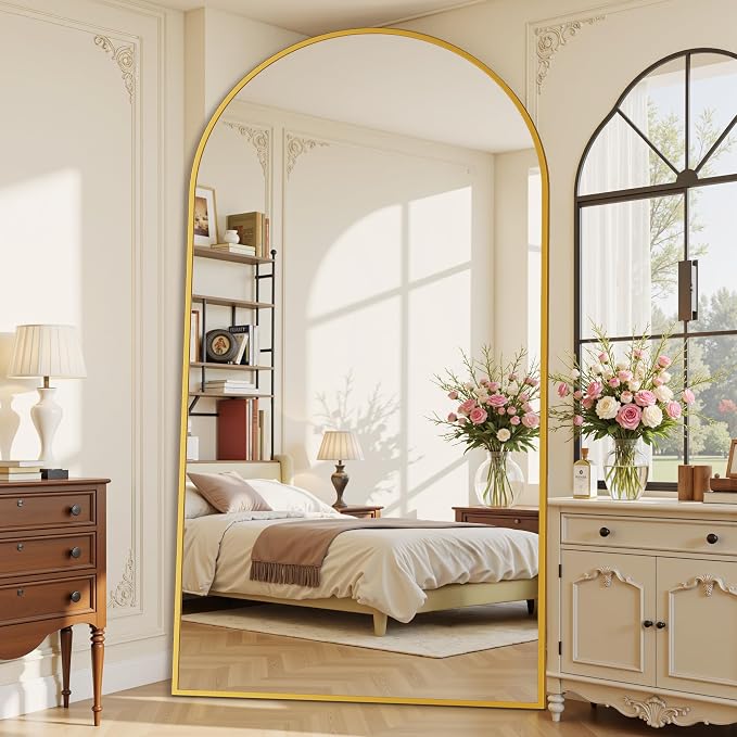 Suidia 90"x46" Arched Full Length Mirror by SuidiaMirror