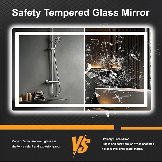 AMOISE LED Bathroom Vanity Mirror - Image 6