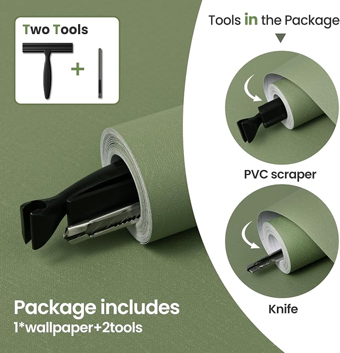 practicalWs Green Contact Paper Peel and Stick Wallpaper - Image 6