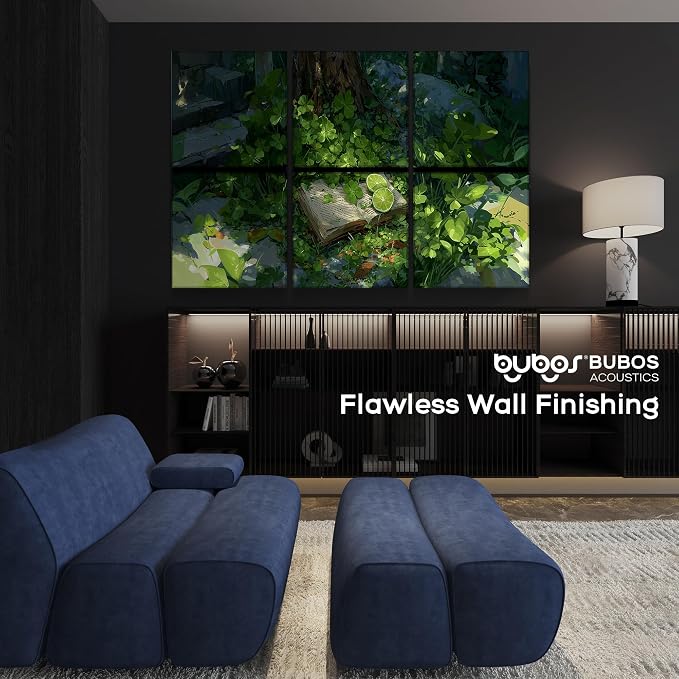 BUBOS 6 Pack Self-Adhesive Acoustic Wall Panel, 70.8" x 47.2" Sound Panels - Image 7