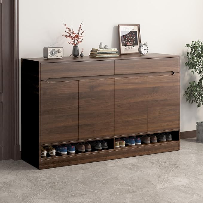 BOMENG Large Walnut Wood Wallpaper Peel and Stick Matte 32"x591" Dark Brown - Image 2