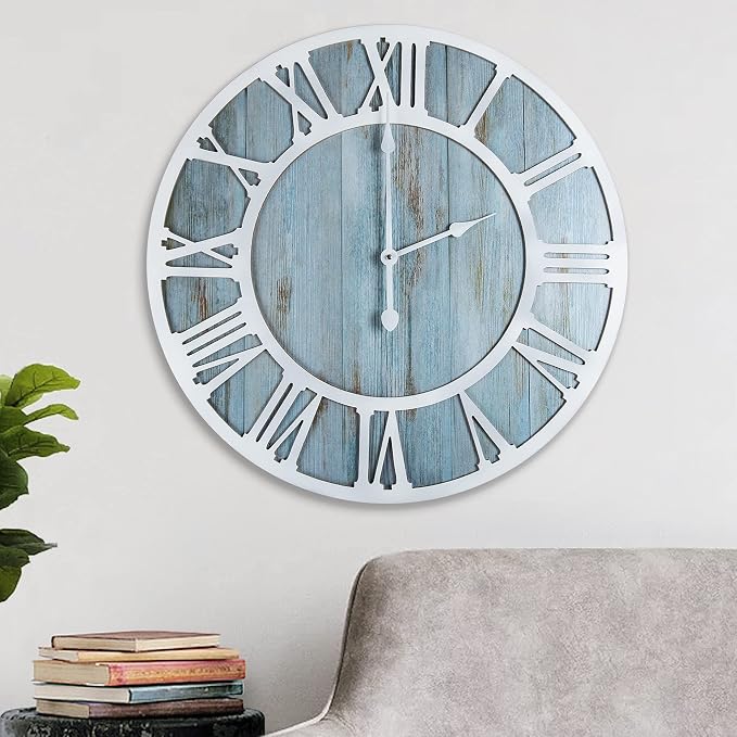 1st owned Wall Clocks for Living Room Decor, Round Silent Non Ticking, Modern - Image 8
