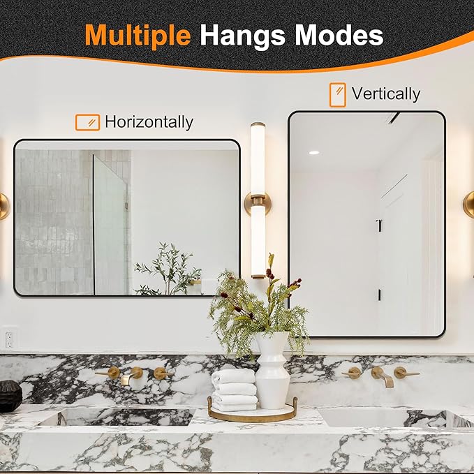Delma Bathroom Mirror, High-Definition Vanity Mirror, Versatile Mirror - Image 7