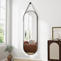 Full Length Mirror, Oval Wall Mounted Mirror by ZMYCZ