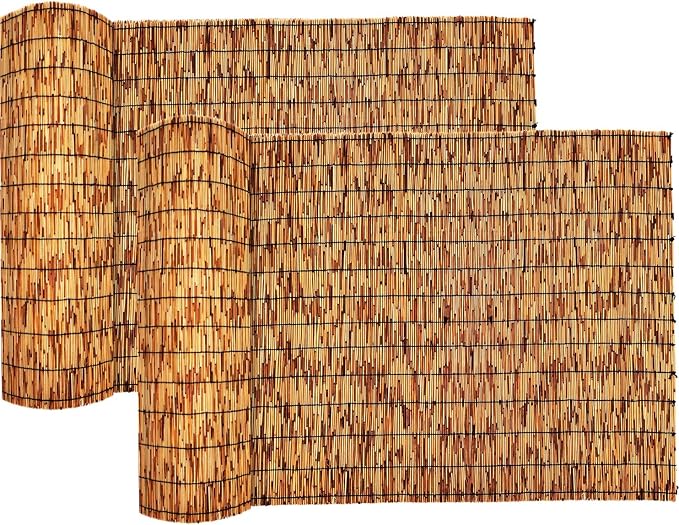 Reed Fencing Rolls, Patio Privacy Screen, Decorative Bamboo Fence Rolls by Unknown