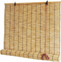 Outdoor Reed Roller Blinds, Retro Bamboo Roller Blinds, Anti-UV and Waterproof by Qicailife-US