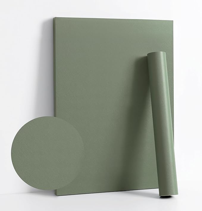 Dimoon 118''x17.7'' Green Peel and Stick Wallpaper Contact Paper Modern Self by DIYYOURMOON