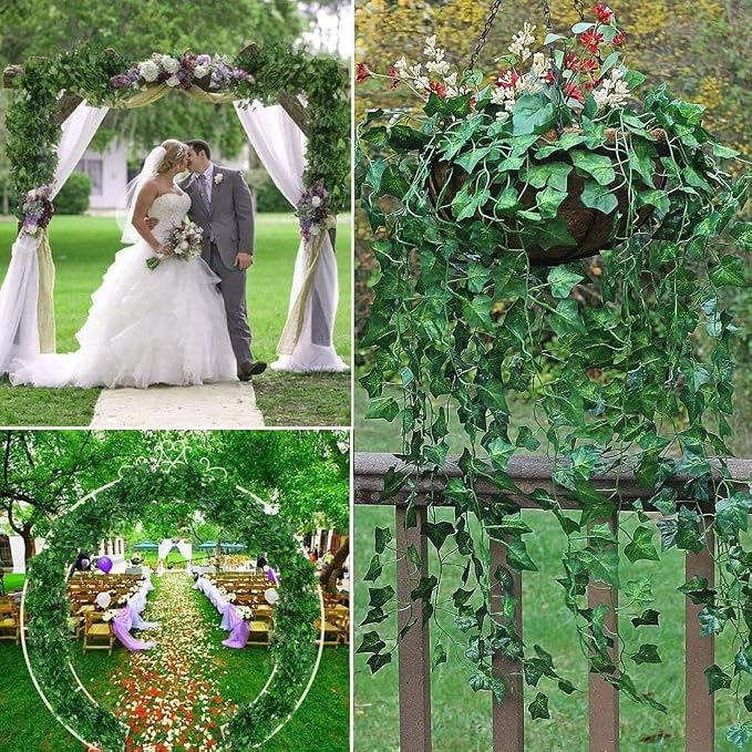 Comtelek 252 FT Artificial Ivy 36 Pack Ivy Vine Garland Ivy Leaves Greenery - Image 4