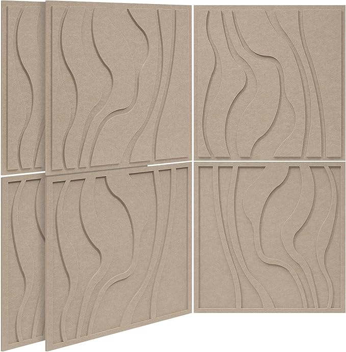BUBOS Art Acoustic Wall Panels 6 Pack by BUBOS