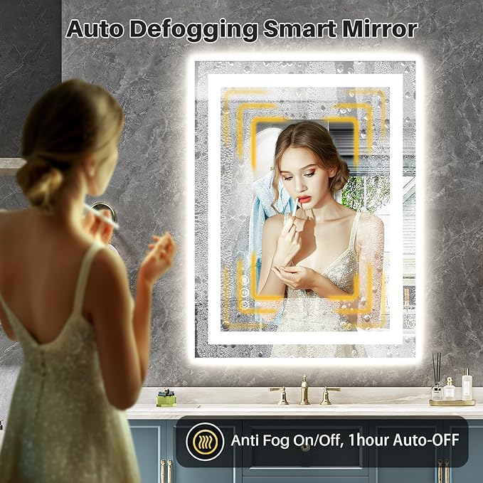 Briivue 20x28 Inch LED Bathroom Mirror - Image 5