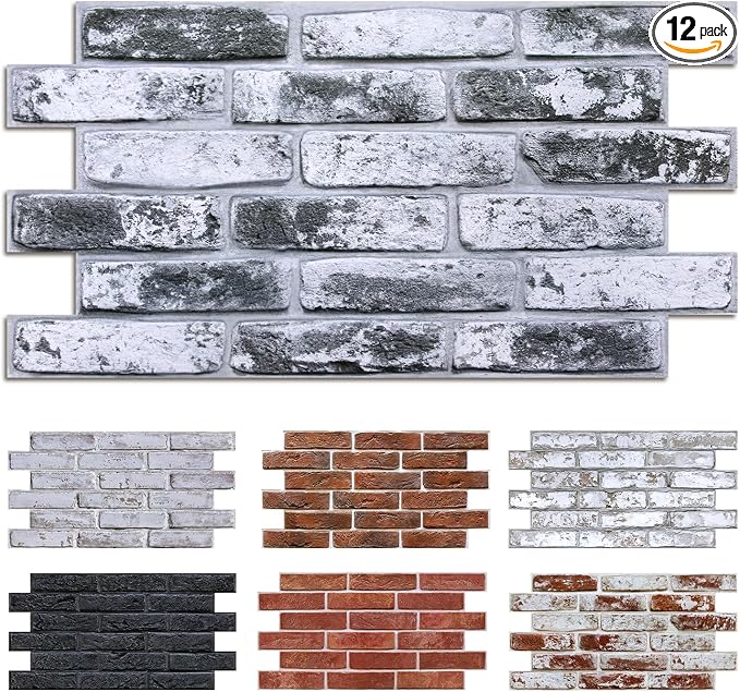 Commomy Faux Brick 3D Wall Panels by CommomyDecor
