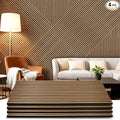 Acoustic Wood Wall Panels 4 Pack 47.6" x 23.6", Sound Proof Wooden Paneling by LARWORKS