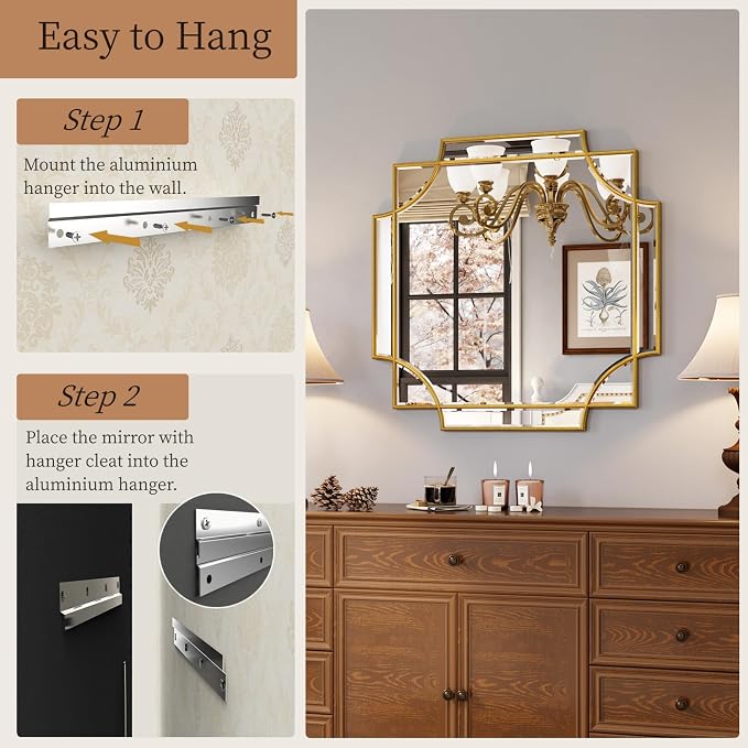 Kelly Miller Gold Framed Mirror - Image 8