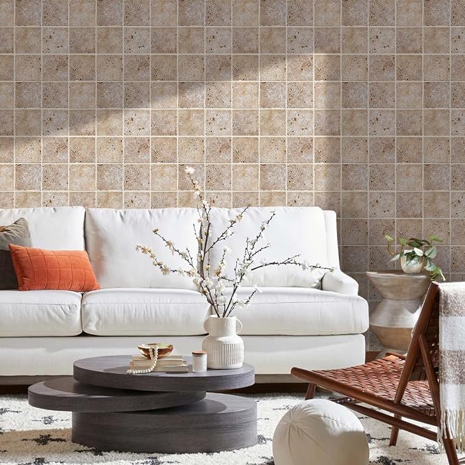 COMSTICKC Peel and Stick Faux Stone Wall Sticker Wall Panels, Not Real Stone - Image 5