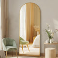 DUMOS 56"x15" Arched Full Length Floor Mirror, Full Body Mirror by DumosLifestyle