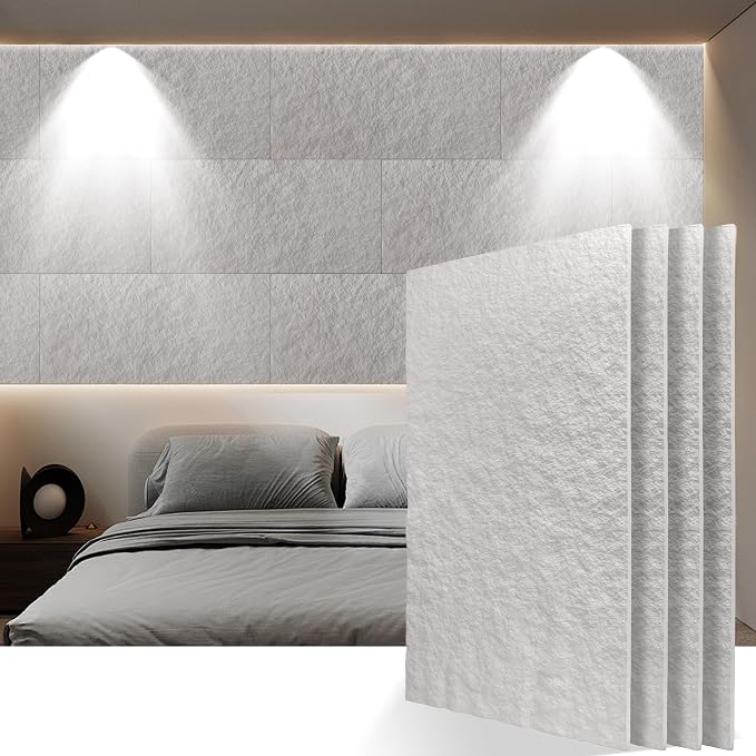 KASARO PU 3D Faux Stone Wall Panels, Cement Texture Accent by KASARO