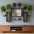 LaLaGreen Wooden Floating Shelves Wall Mounted Plant Shelf, Planter Boxes by L%C3%A1L%C3%A1Green