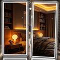 Hasipu Full Length Mirror with Lights, Full Body Dressing Hanging Mounted Mirror by Whatssuitableisthebest