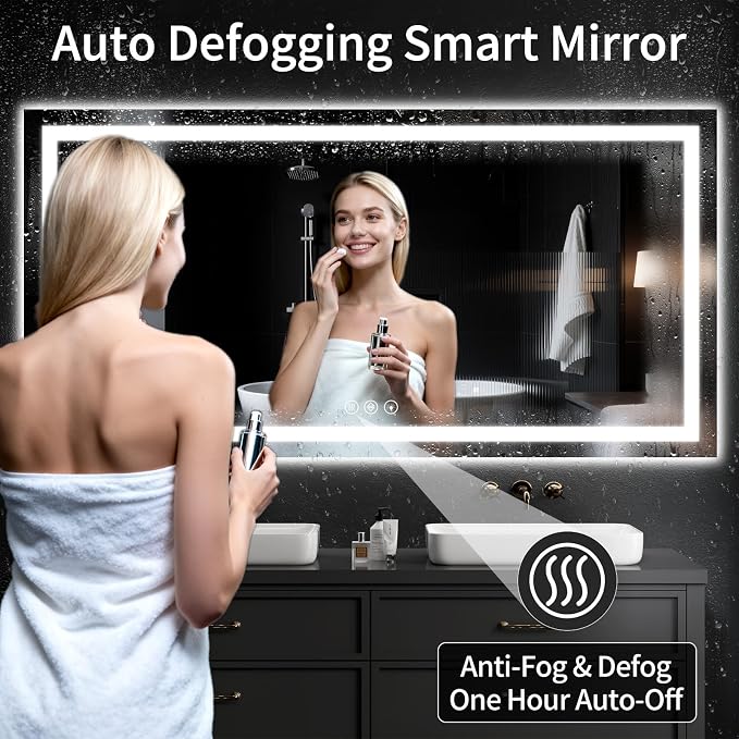 36"x72" LED Bathroom Mirror - Image 3