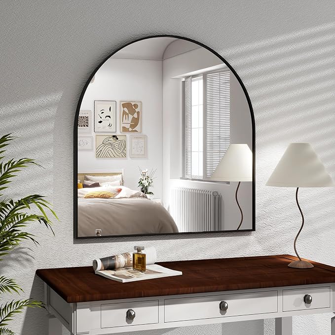 XRAMFY Arched Bathroom Mirror 32" x 34" - Image 9
