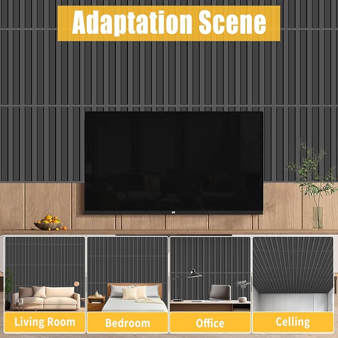 33 Pack 3D PVC Wall Panels 12x12 Inch - Image 2