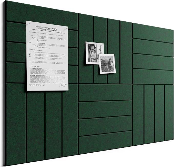 Bumusty Large Cork Board Alternative-36 x 24" Felt Bulletin Board Tiles by BUMUSTY