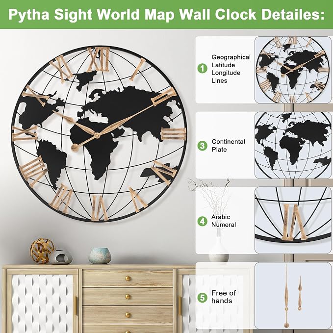 30 Inch Extra Giant Large Wall Clock Oversized, Living Room, Dining Room Decor - Image 2