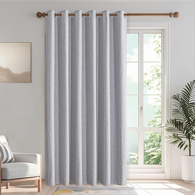 Blackout Curtains Customsize for Bedroom, 100% Black Out Curtains 1 Panel by IGEMAEVE