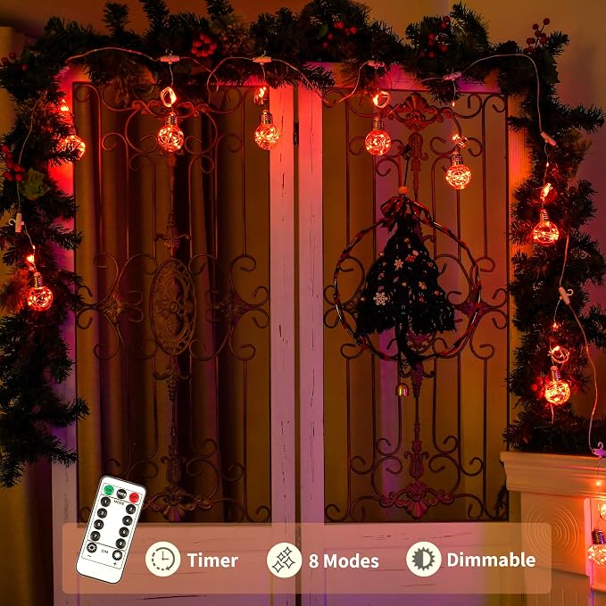 YOLIGHT Wishing Ball Curtain Lights 200 LED Window Curtain String Lights - Image 3