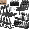42 Pack Garage Hooks with Anti-Slip Coating Heavy Duty Wall Mount Hooks by Unknown
