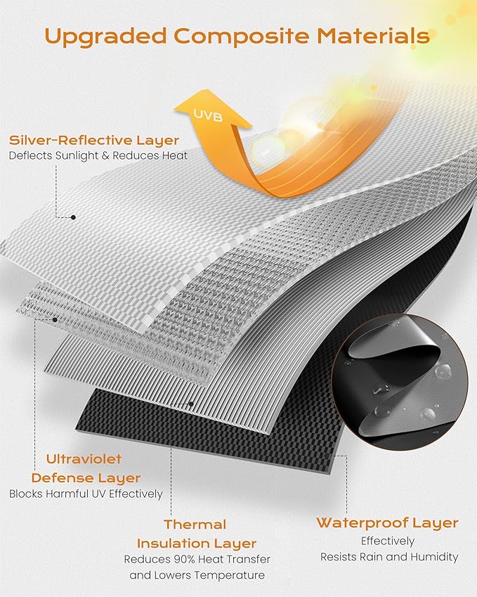 Portable Blackout Curtains for Bedroom, Easy Install No Drill Black Out - Image 6
