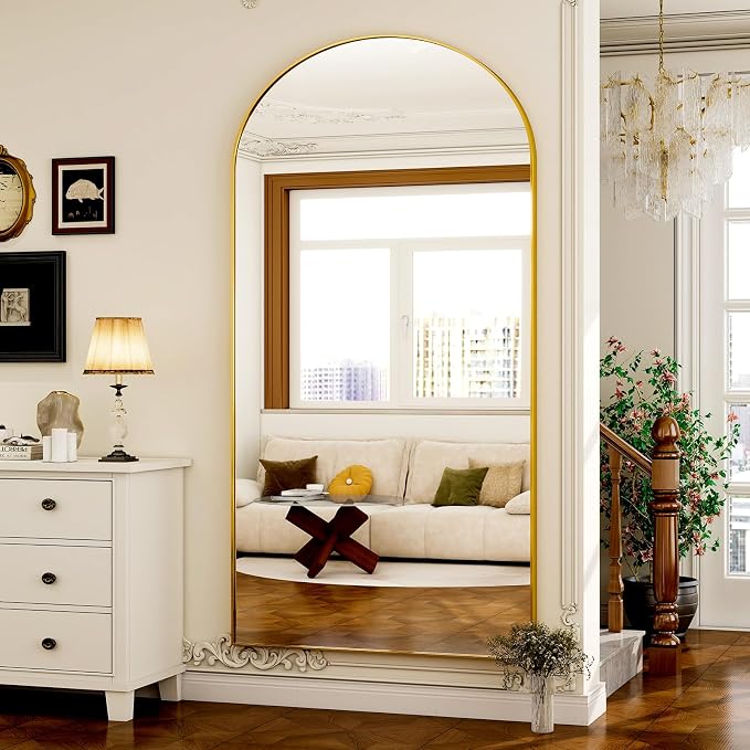 GLSLAND-77 x38 Arched Full Length Mirror - Image 6