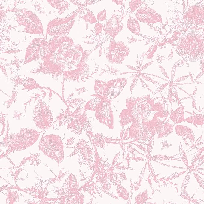 JiffDiff Floral Vintage Wallpaper Peel and Stick by wallpaper