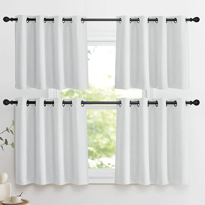 NICETOWN Faux Linen Curtain Valances - Image 7