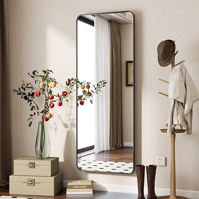 BEAUTYPEAK Black Full Length Mirror, Suitable - Image 5