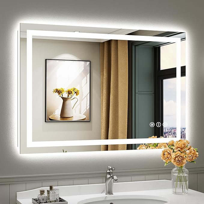 Briivue 44x30 Inch LED Bathroom Mirror by Briivuemodernmirrors