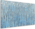 Yihui Arts Blue Tree Canvas Wall Art by YihuiArts