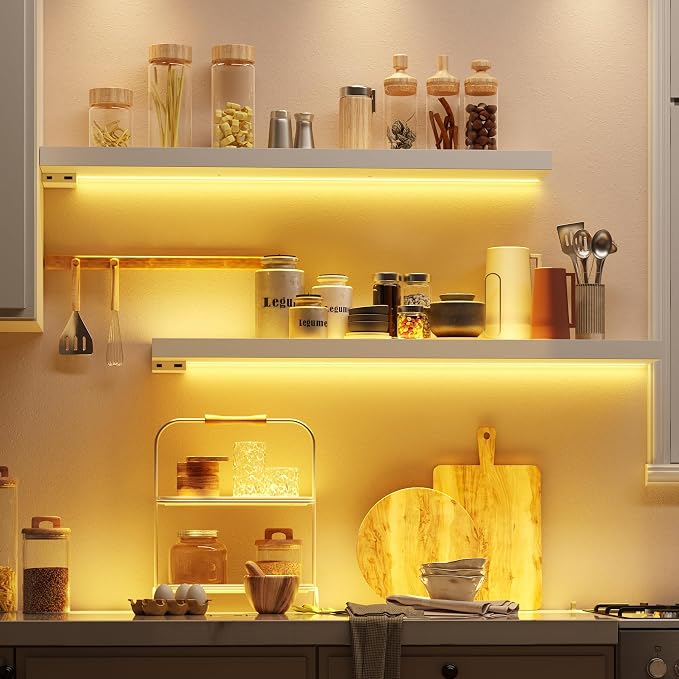 BAMEOS RGB LED Floating Shelves - Image 5